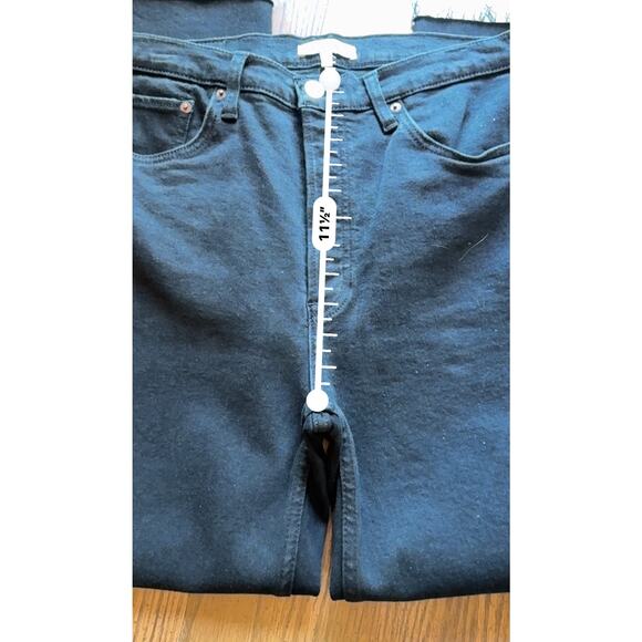 RE/DONE Levi’s Black 70's Stove Pipe Jeans size 30 - Picture 6 of 11